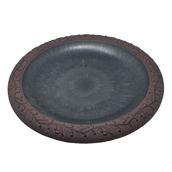 Bird and Beyond Lightweight Fiber Garden Bird Bath Basin, 1 Pack