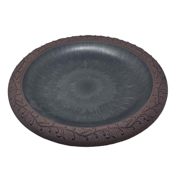Bird and Beyond Lightweight Fiber Garden Bird Bath Basin, 1 Pack