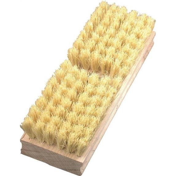 BIRDWELL 2012-12 Acid Brush, 7/8 in Brush, 1 in L Trim, Natural Tampico Trim, Hardwood Handle, 8 in OAL
