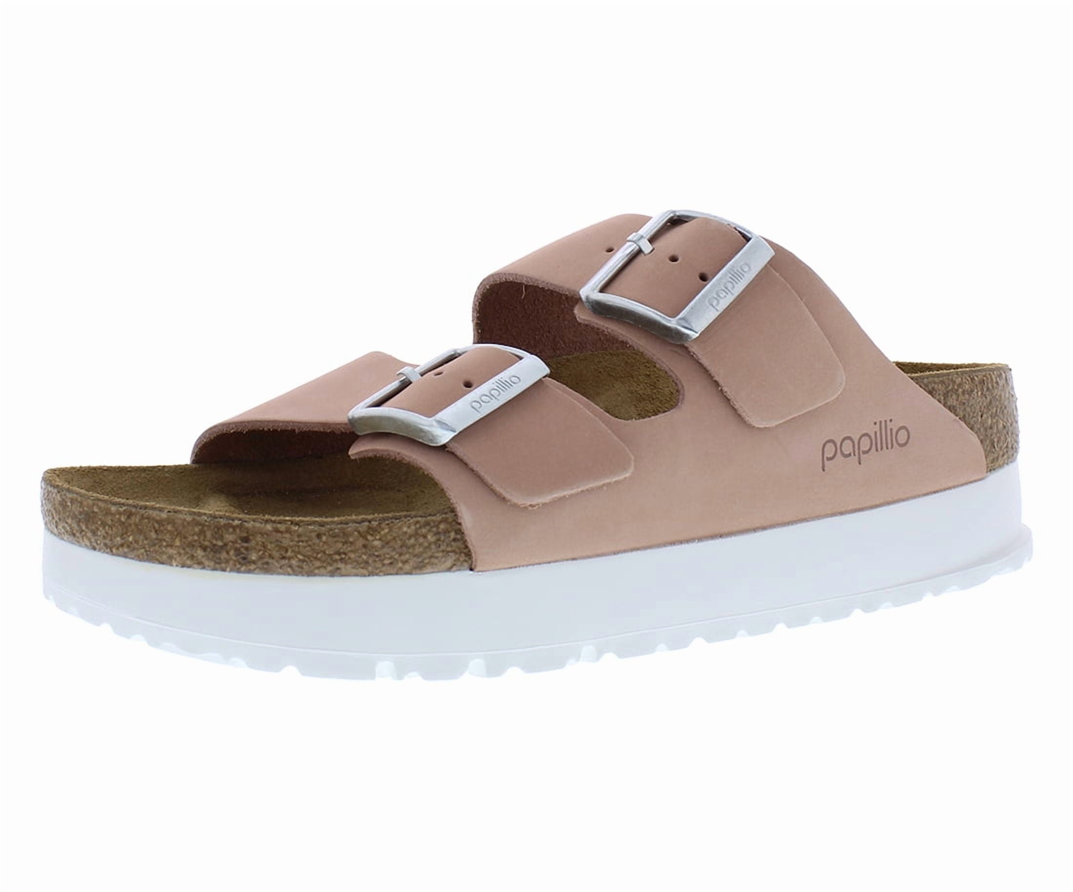 Birkenstock Arizona Pap Flex Platform Narrow Unisex Shoes Size 5, Color: Soft Pink