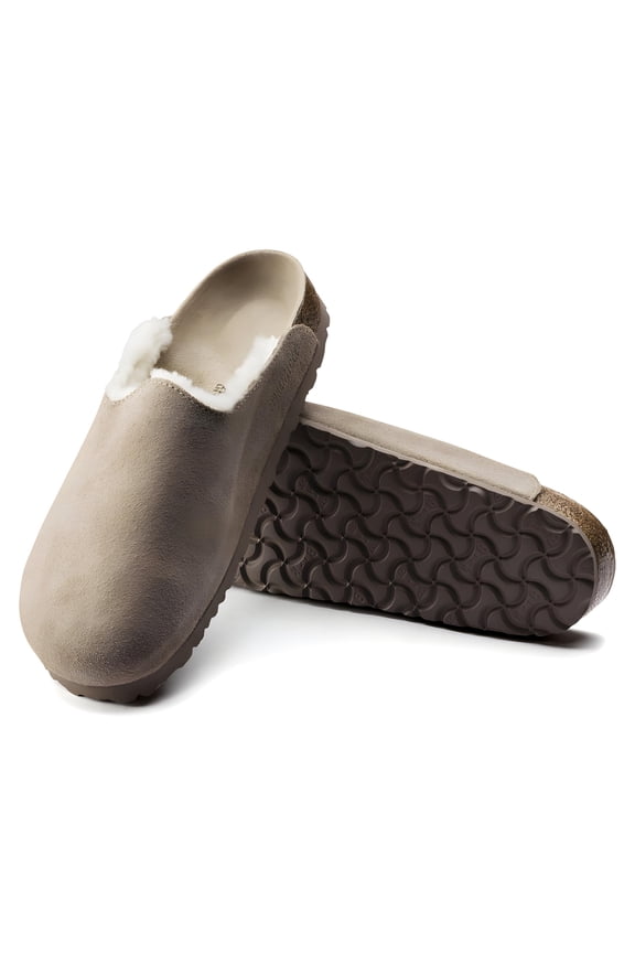 Amsterdam Shearling-Lined Suede Premium Clogs - Cozy and Stylish Winter Comfort