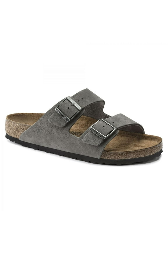 Arizona Gray Nubuck Sandals Mens Regular Width 1020752 Whale Gray