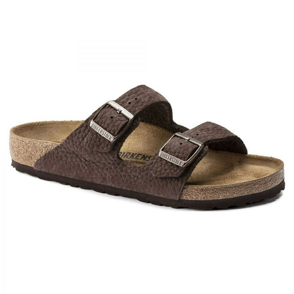 BIRKENSTOCK Arizona Nubuck Mens Sandals Regular Width Buck Roast 1022457 DB