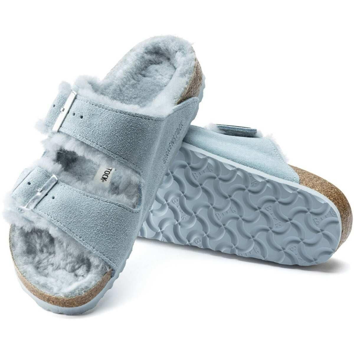 BIRKENSTOCK Arizona Shearling-Lined Suede Sandals - Cozy Comfort for Warm Winter Days - Multiple Color & Sizes
