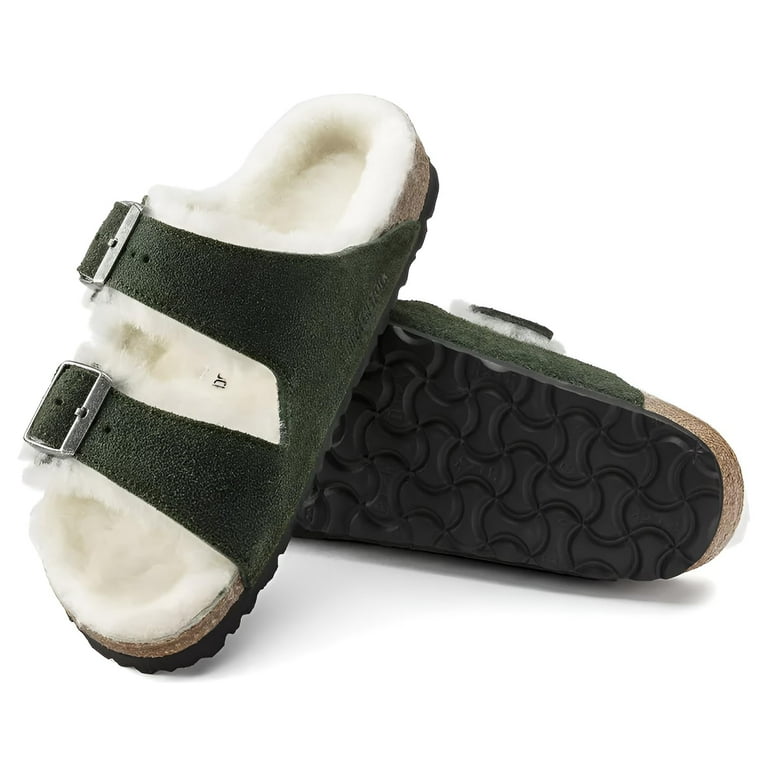 Birkenstock Arizona Shearling Lined Suede Sandals Cozy Comfort for Warm Winter Days Multiple Color Sizes Women s Size US Women 7 7.5 EU 38