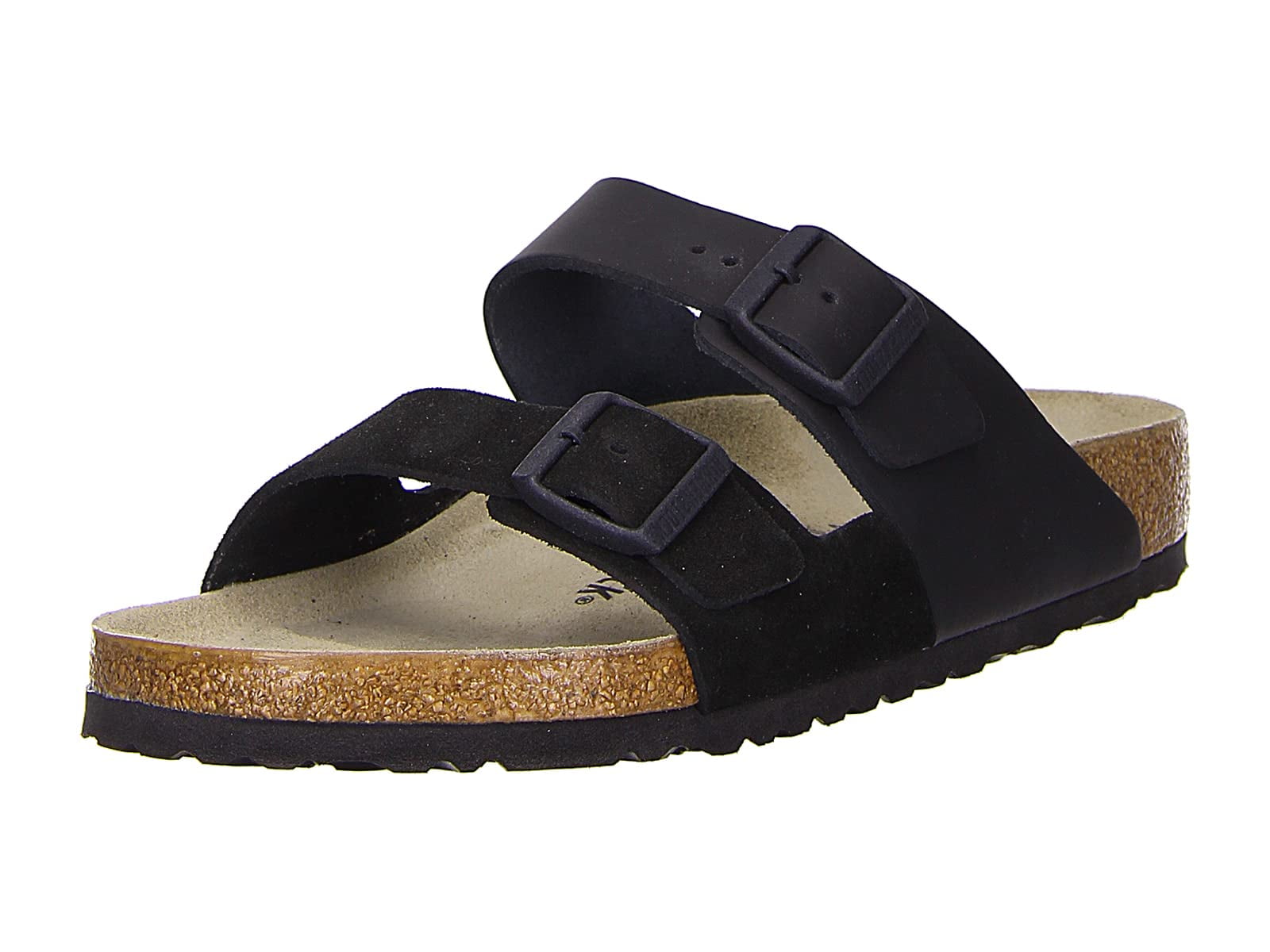 BIRKENSTOCK Arizona Split Color-Block Leather Sandals - Monochrome Chic with Premium Craftsmanship