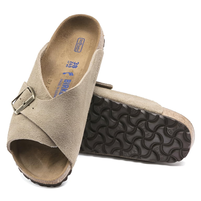 BIRKENSTOCK Arosa Soft Footbed Suede Leather Sandal Slide