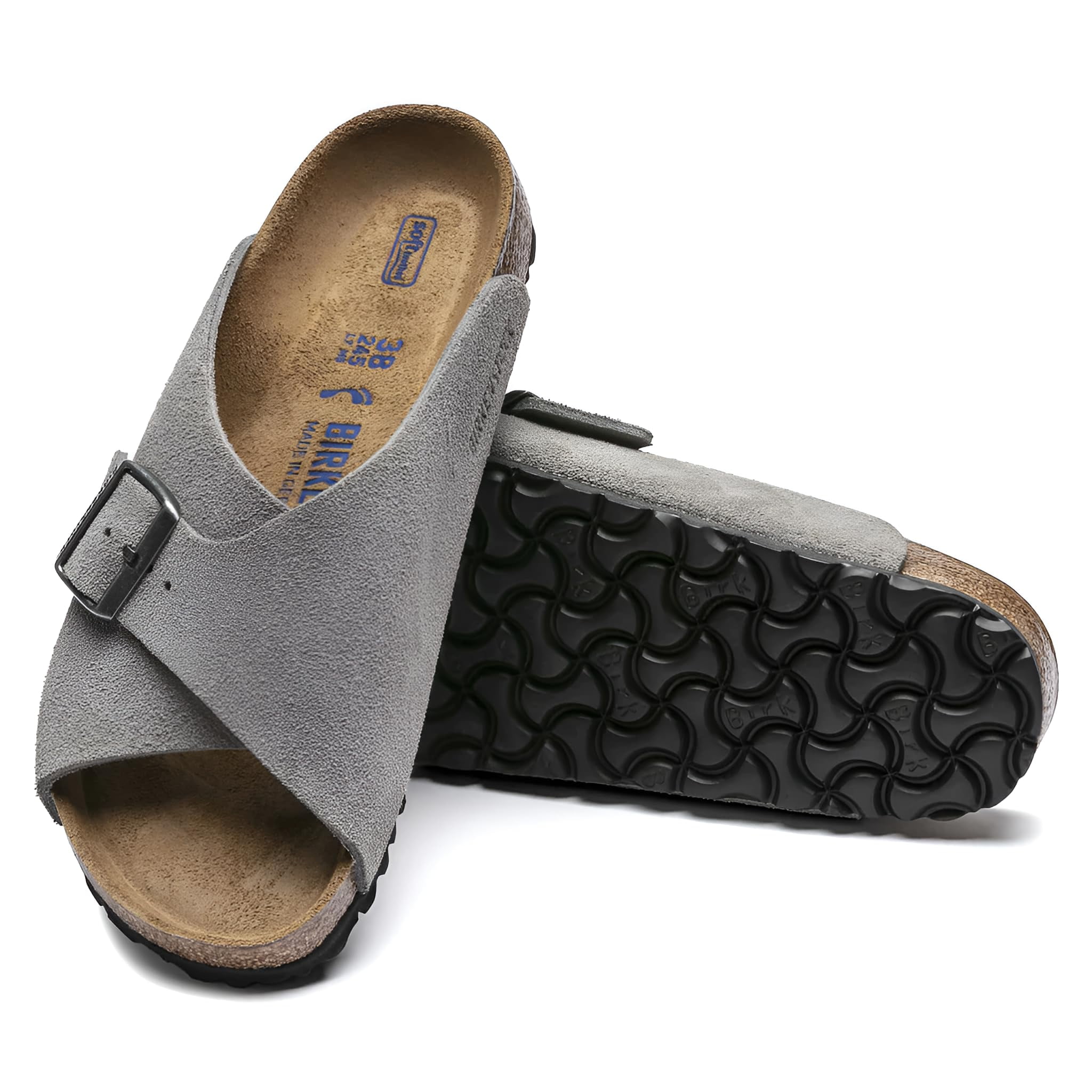 BIRKENSTOCK Arosa Soft Footbed Suede Leather Sandal Slide