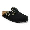 thumbnail image 1 of BIRKENSTOCK BOSTON RIVET WOMEN CLOGS - Black - Black / 37 (US Women 6-6.5) / Medium / Narrow, 1 of 7