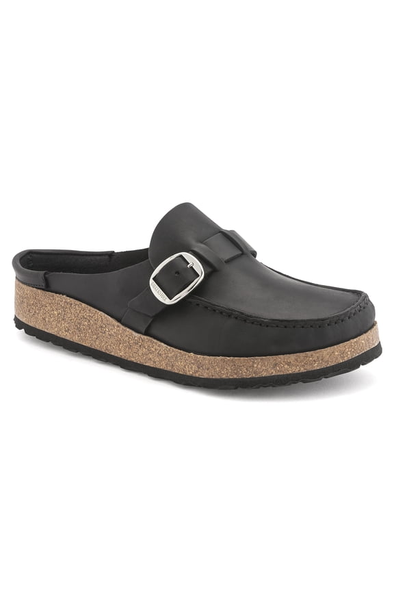 Buckley Leather Clog, 40, Black