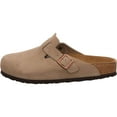 thumbnail image 1 of BIRKENSTOCK Boston Suede Leather Softfootbed Velours Taupe Mens Clogs (Numeric_10), 1 of 5