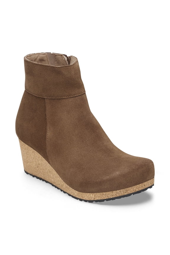 EBBA SUEDE LEATHER Boots Dark Tea
