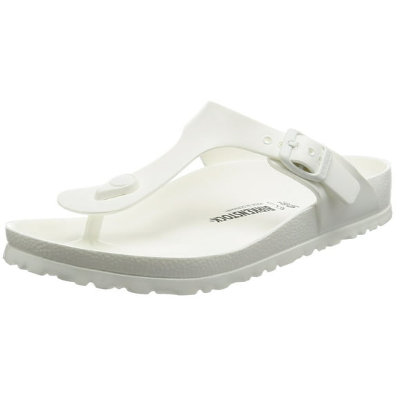Birkenstock Unisex Gizeh Essentials EVA Sandals, White, 36 R EU, 5-5.5 Women/3-3.5 Men M US
