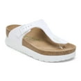thumbnail image 1 of BIRKENSTOCK GIZEH FLEX PLATFORM VEGAN BIRKO-FLOR Sandals White, 1 of 9