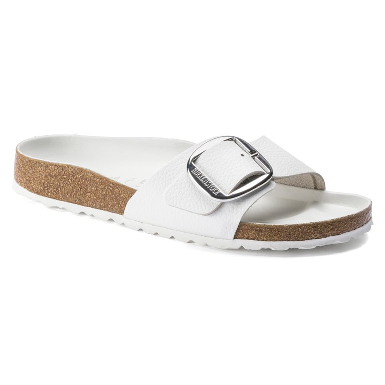 BIRKENSTOCK MADRID BIG BUCKLE LEATHER Sandals White