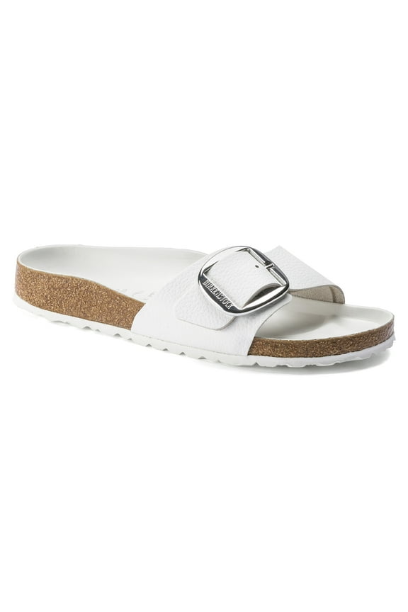 Madrid Narrow Big Buckle Leather Sandal, 40