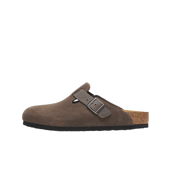 BIRKENSTOCK MENS Boston BS Suede "Concrete Gray" 1029210 1029210 from Stadium Goods