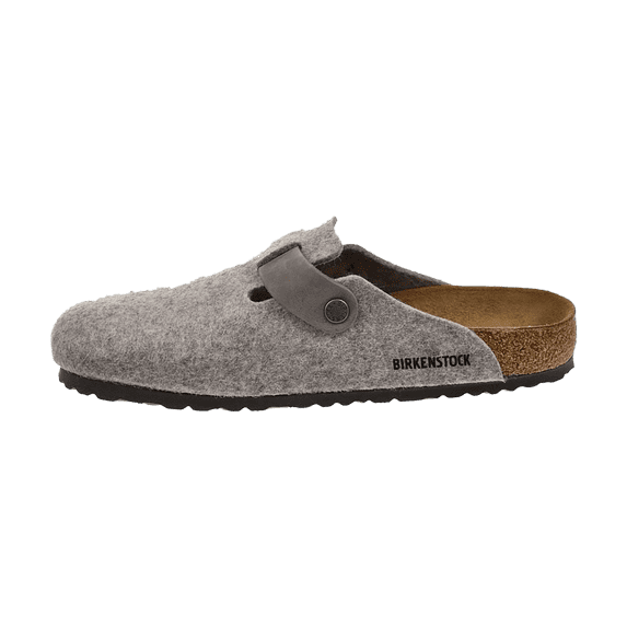 BIRKENSTOCK MENS Boston Natural Leather Felt "Light Gray" 1026149 1026149 from Stadium Goods