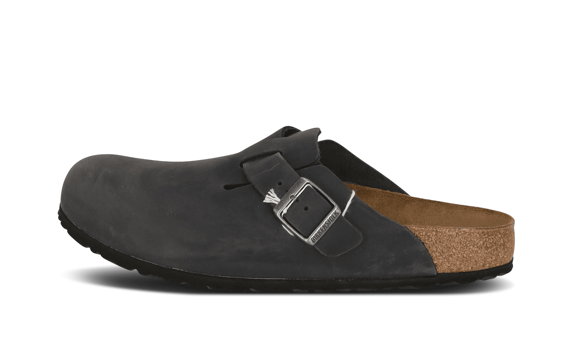 BIRKENSTOCK MENS Boston Oiled Leather "Black" 059463 Black 059463 Black from Stadium Goods