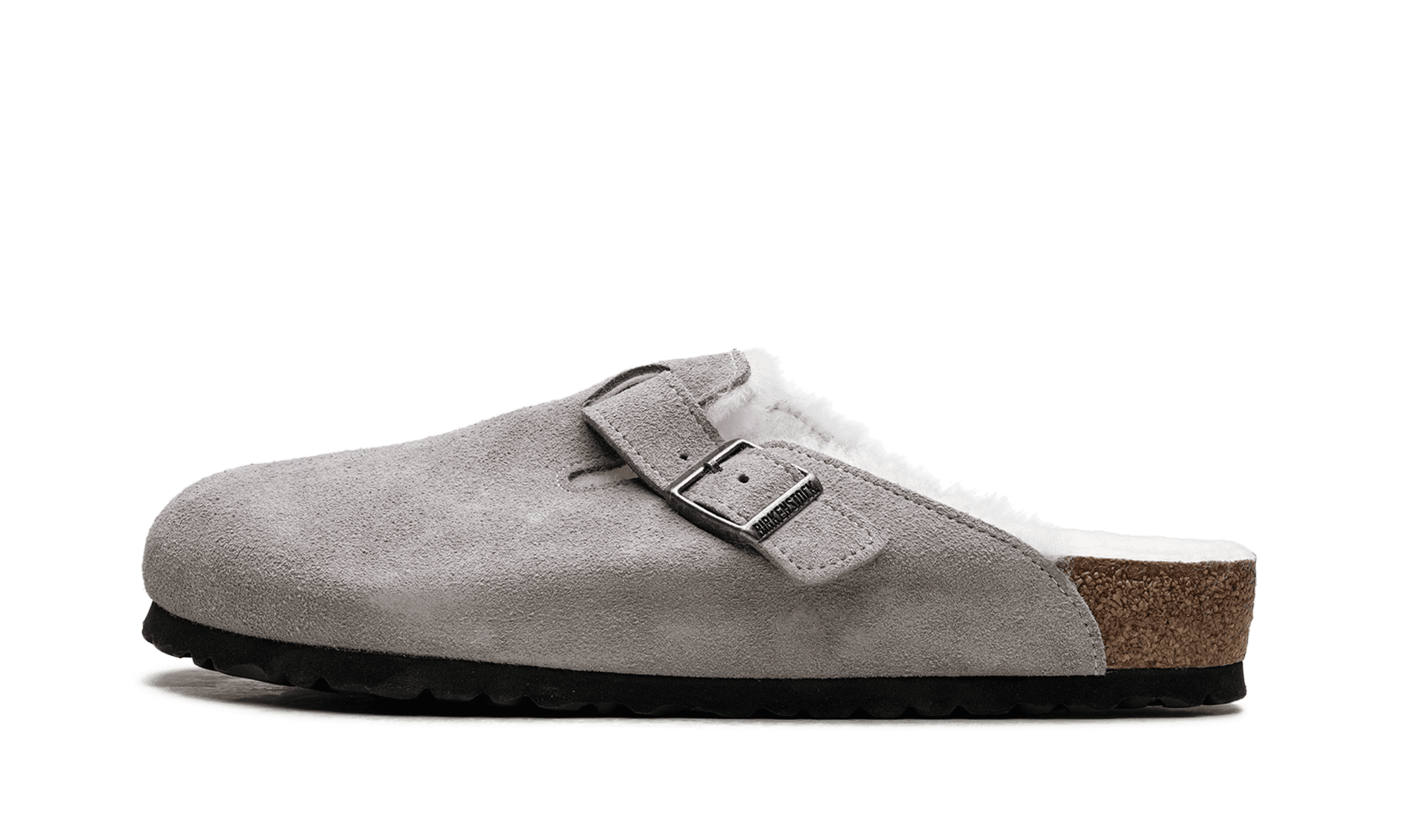 BIRKENSTOCK MENS Boston Shearling Suede Leather "Boston Shearling Stone Coin" 1017650 1017650 from Stadium Goods