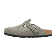 BIRKENSTOCK MENS Boston Suede Embossed "Dotted Stone Coin" 1027040 1027040 from Stadium Goods