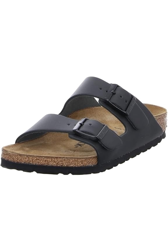 Arizona Soft Footbed Unisex Suede Sandal, Black Birko-Flor, 9-9.5 Women/7-7.5 Men