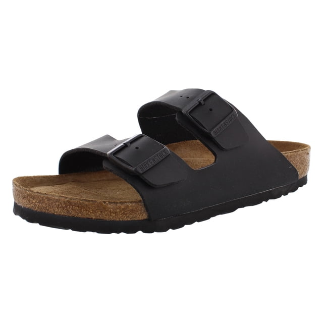 Birkenstock Arizona Soft Footbed Unisex Suede Sandal, Black Birko-Flor, 11-11.5 Women/9-9.5 Men