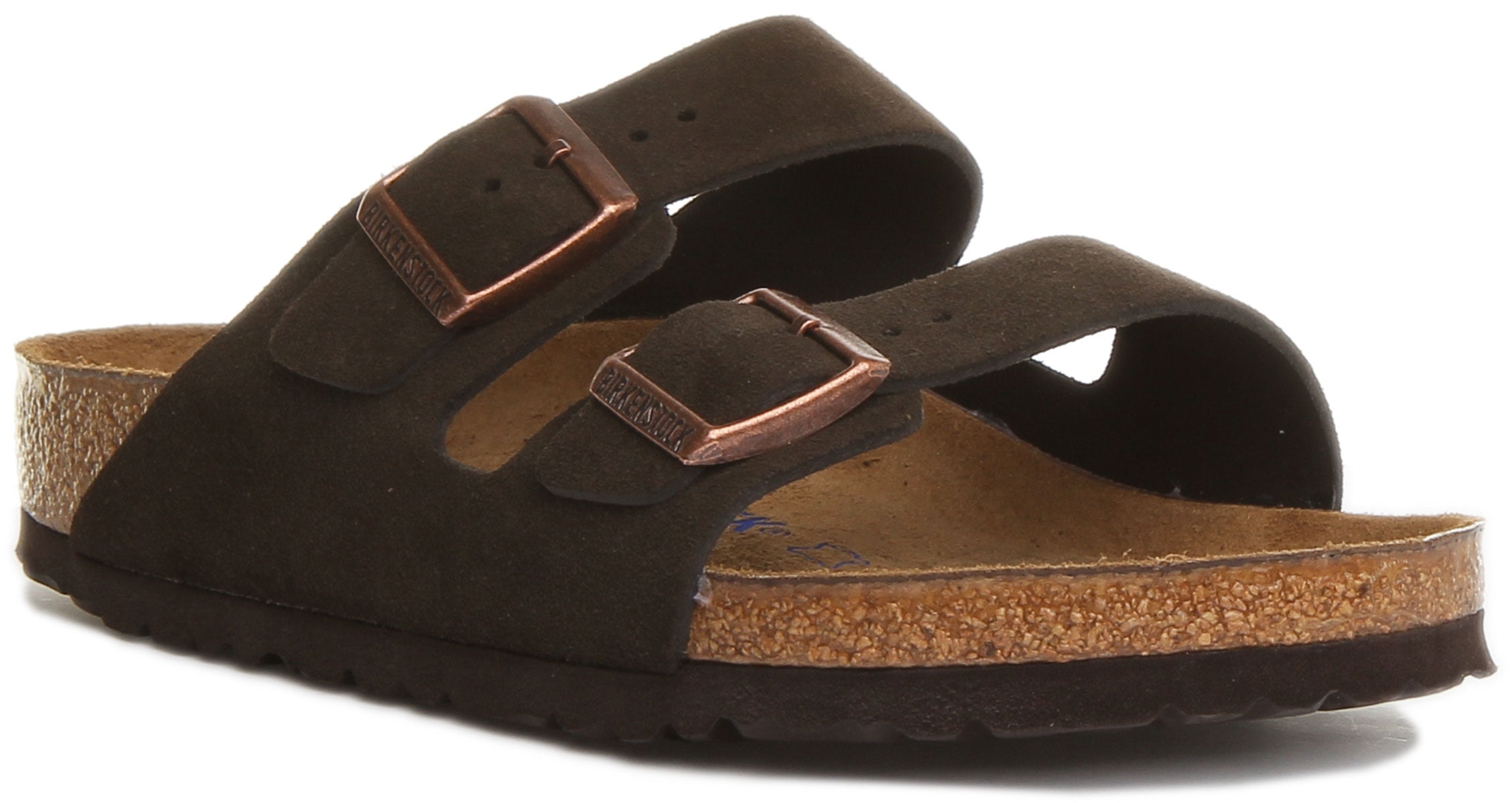 Birkenstock Men's Arizona Soft Footbed Suede Leather Sandal, 42