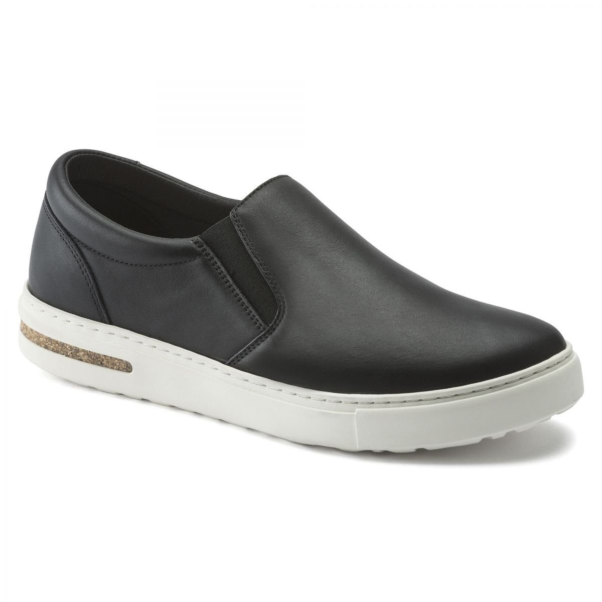BIRKENSTOCK Oswego Slip-On Black Leather Shoe Narrow Width 1021326