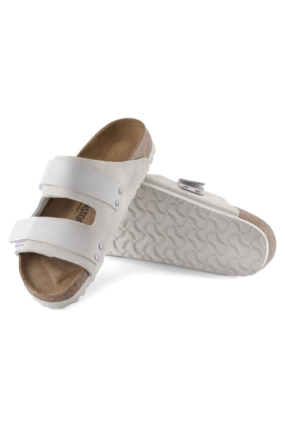Uji - Sporty Comfort in Nubuck and Suede Leather, Individually Adjustable Fasteners, and Anatomically Shaped Cork-Latex Footbed Multiple Colors & Sizes