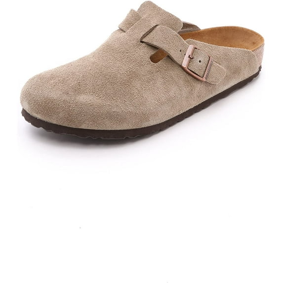 BIRKENSTOCK Unisex Adult EU 45 Narrow (Men 12-12.5) 560773 Taupe Suede