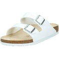 thumbnail image 1 of BIRKENSTOCK Unisex Arizona Leather Sandal, White Birko Flor, 45 R EU, 1 of 9