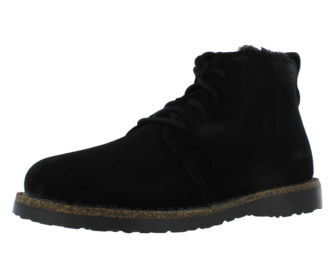 Birkenstock Uppsala Mid Shearling Unisex Shoes Size 6, Color: Black