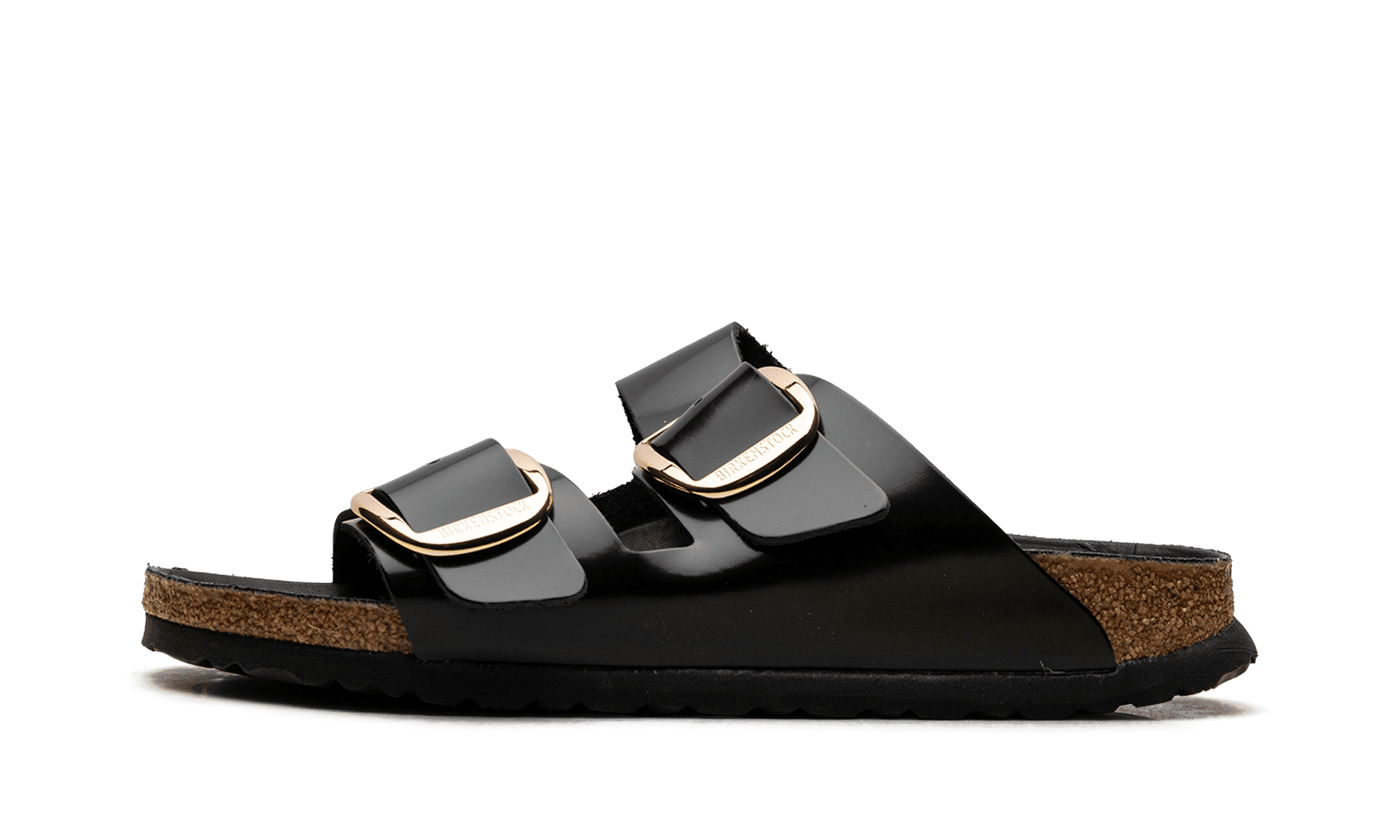 BIRKENSTOCK WOMENS Arizona Big Buckle Womens "High Shine Black" 1021476 1021476 from Stadium Goods
