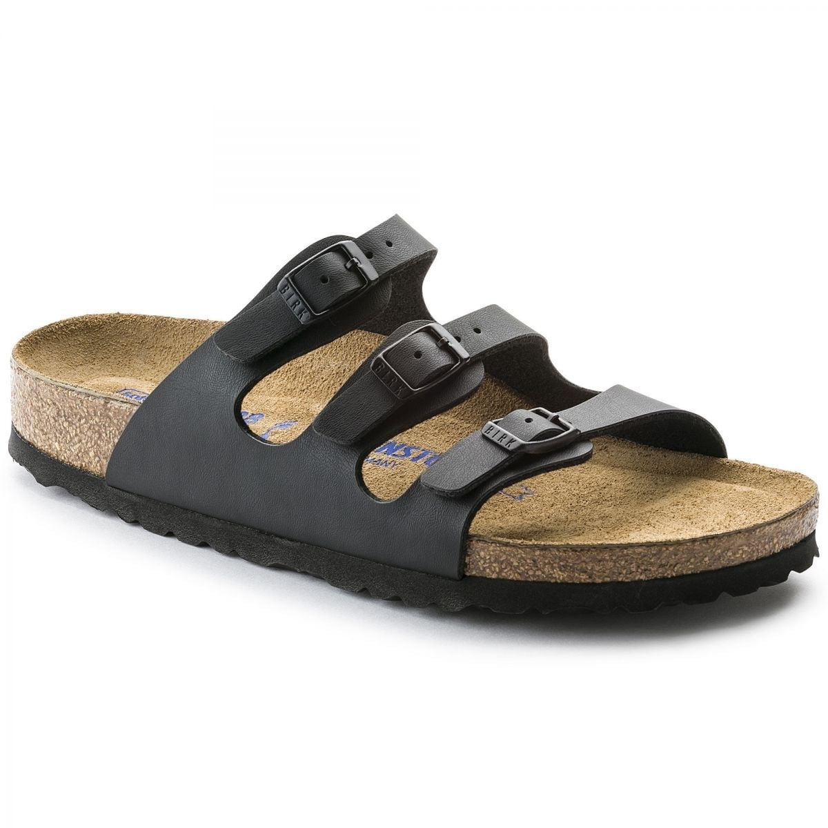 BIRKENSTOCK Women s Florida Soft Footbed Black Birko Flor Sandal