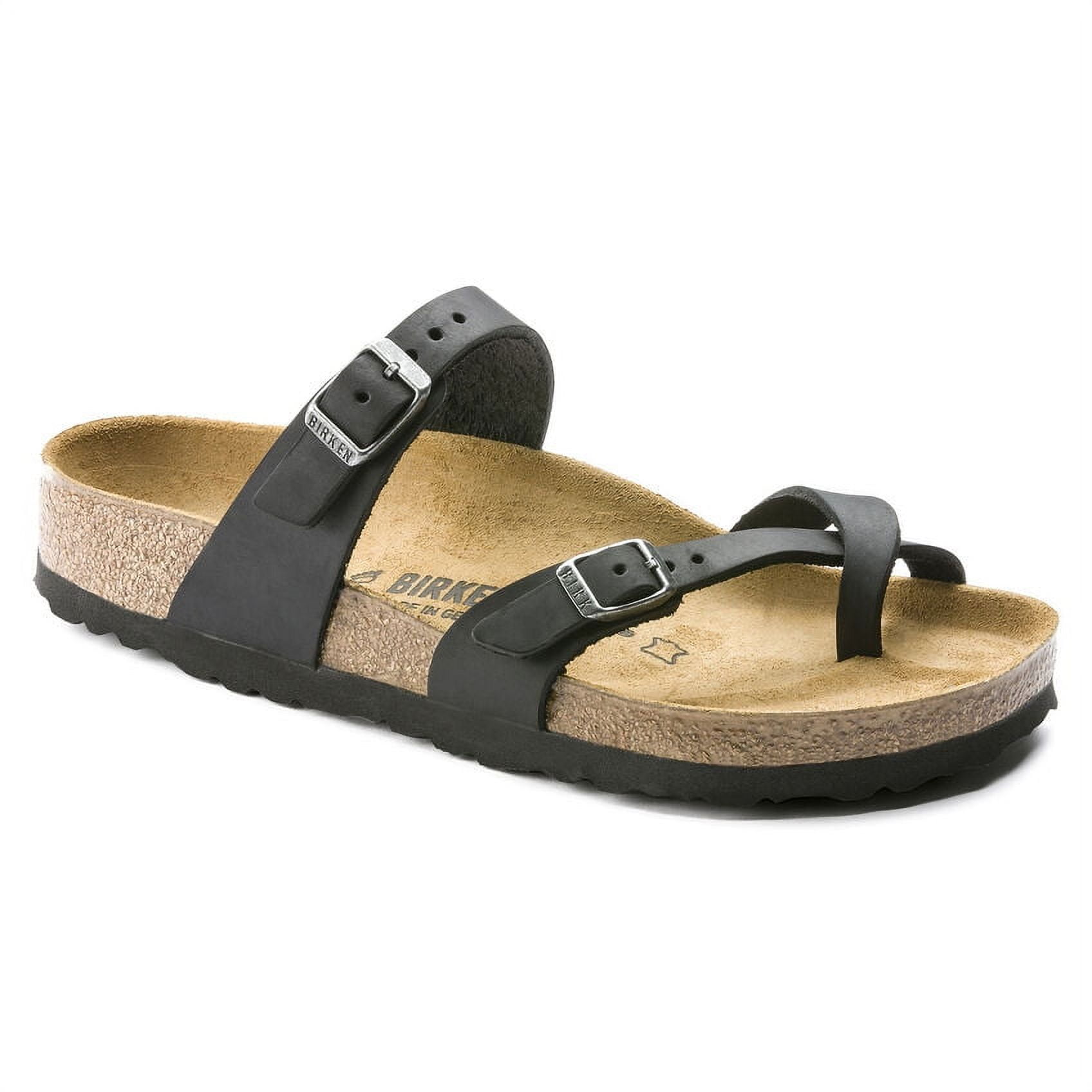 Women's Birkenstock Mayari Sandals Black Leather Togo Ubuy