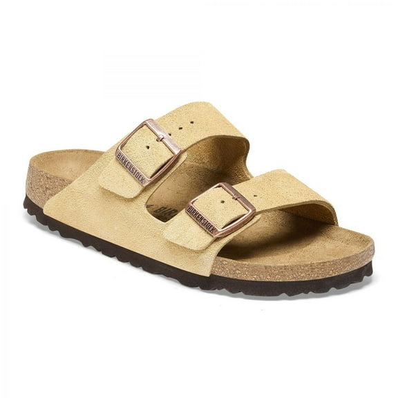 BIRKENSTOCK Womens Arizona Latte Cream Suede (narrow width) - 1026174 LATTE CREAM