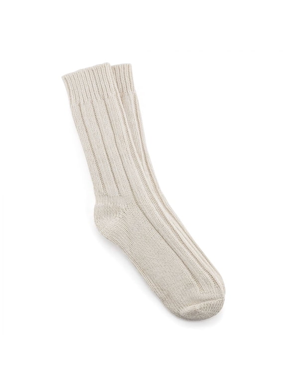 Womens Cotton Twist Socks Off White 1023657 Soft Comfortable Wear