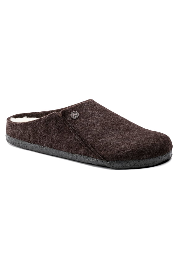 Zermatt Shearling Wool Felt Clogs Mocha