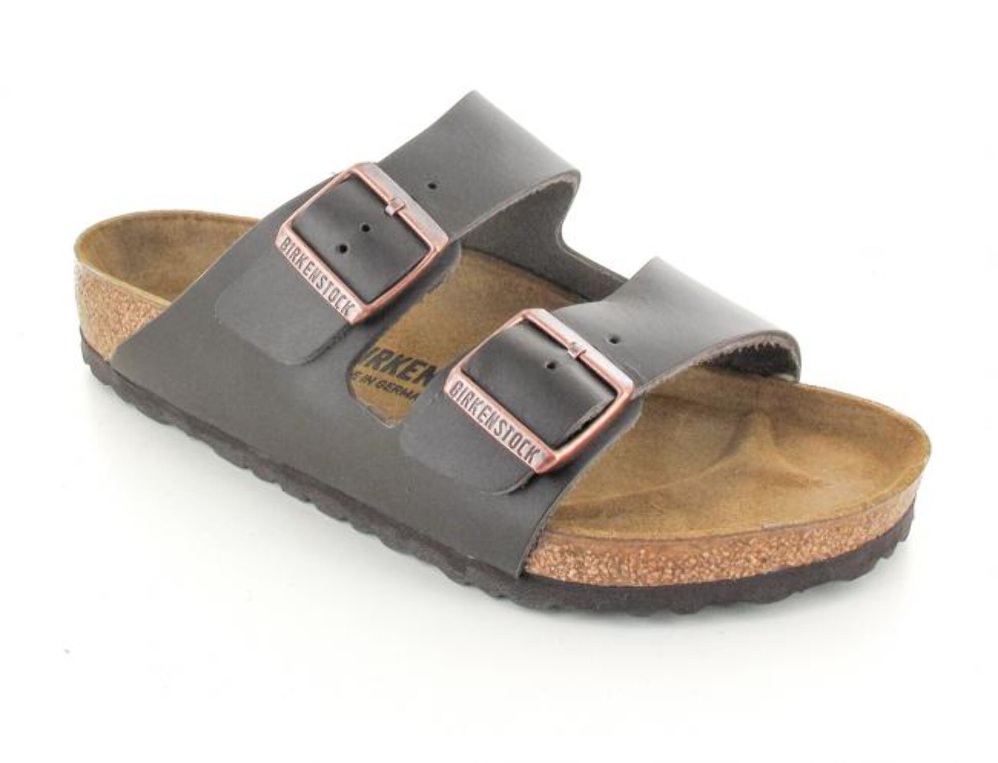 Birkenstock Dark Brown Leather Flip Flops Sandals Amazon.com | Birkenstock Unisex Arizona Dark Brown Leather  main image 2