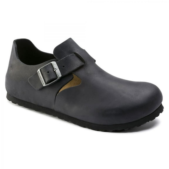 BIRKENTOCK Unisex London Clog Black Oiled Leather - 0166541 0166543