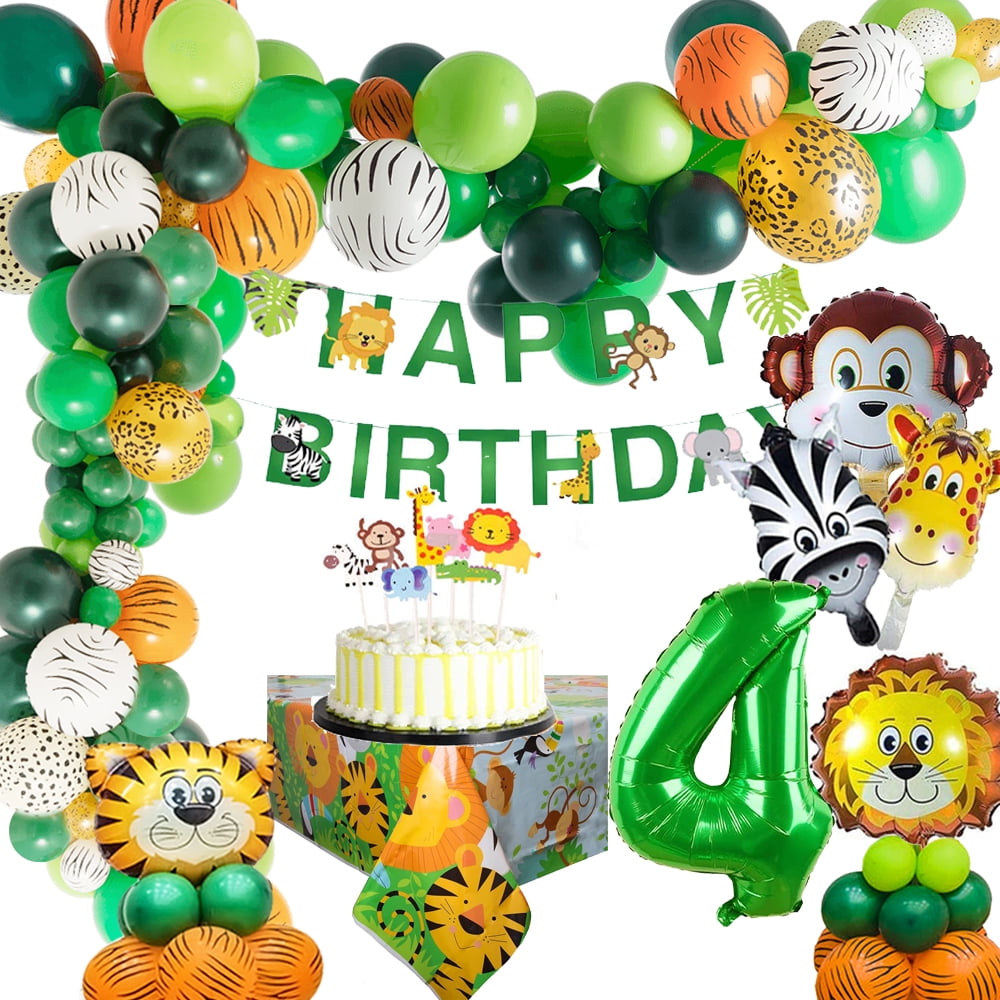 BIRLON Year Old Boy Birthday Decorations, Boy 3rd Jungle Safari