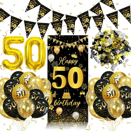 BIRLON Adult Party Decoration Kits Latex, Multicolor price history and forecast - BIRLON 50th Birthday Balloon WFH2