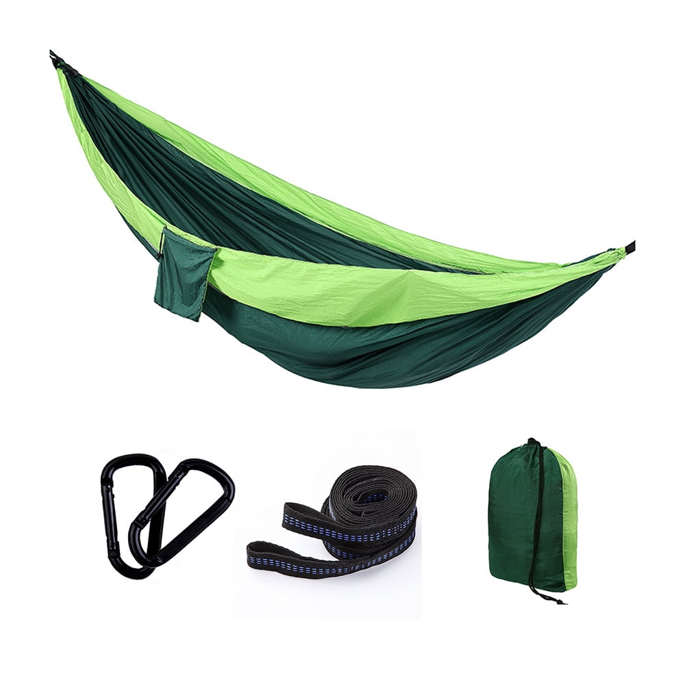 BIRLON Green Nylon Hammock, Single Double Camping Hammock, 106.3 x 55.1 inches