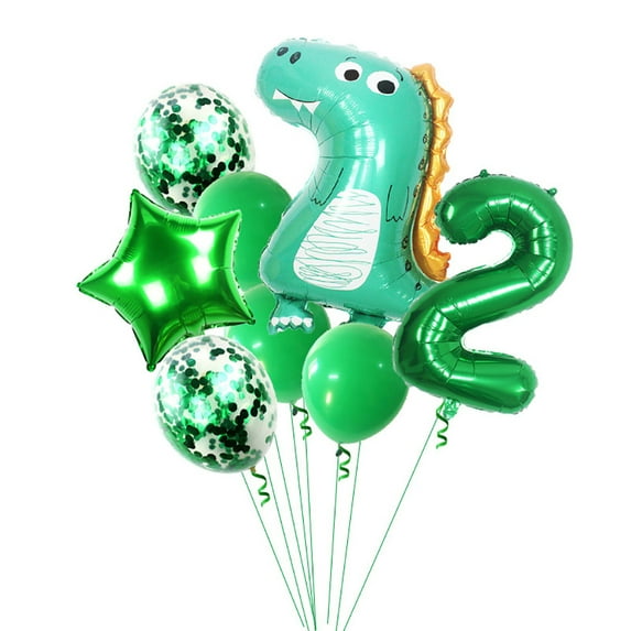 BIRLON Dinosaur Birthday Party Decorations, 2 Year Old Boy Birthday Balloon, Cute Dinosaur Party Supplies