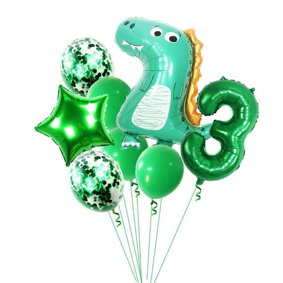BIRLON Dinosaur Birthday Party Decorations, 3 Year Old Boy Birthday Balloon, Cute Dinosaur Party Supplies