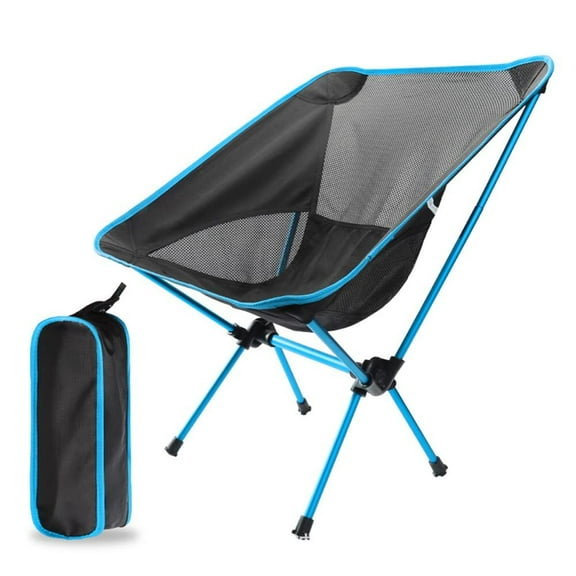 BIRLON Lightweight Camping Chairs, Portable Foldable Backpacking Chair for Outdoor Hiking Fishing Picnic(Blue)