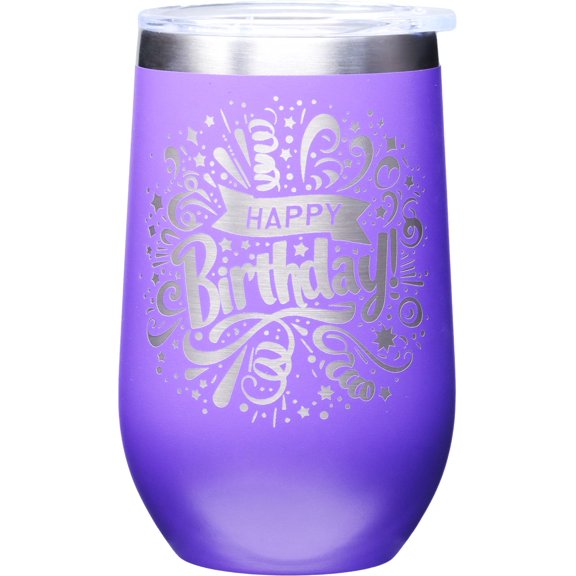 BIRTHDAY ETCHED STNLS TUMBLER