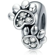 EN BISAER 925 Sterling Silver Stopper Beads Spacers Charms for Bracelets Stoppers