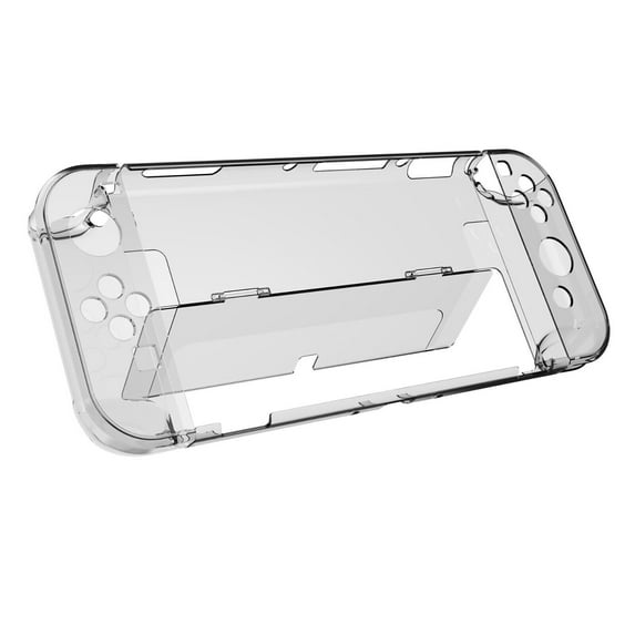 BISEN Case For Nintendo Switch OLED (2021), Clear TPU Protective Cover Armor, Shock Adsorption, Drop Protection